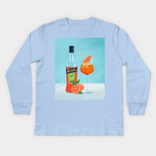 Aperol spritz, Cocktail Kids Long Sleeve T-Shirt